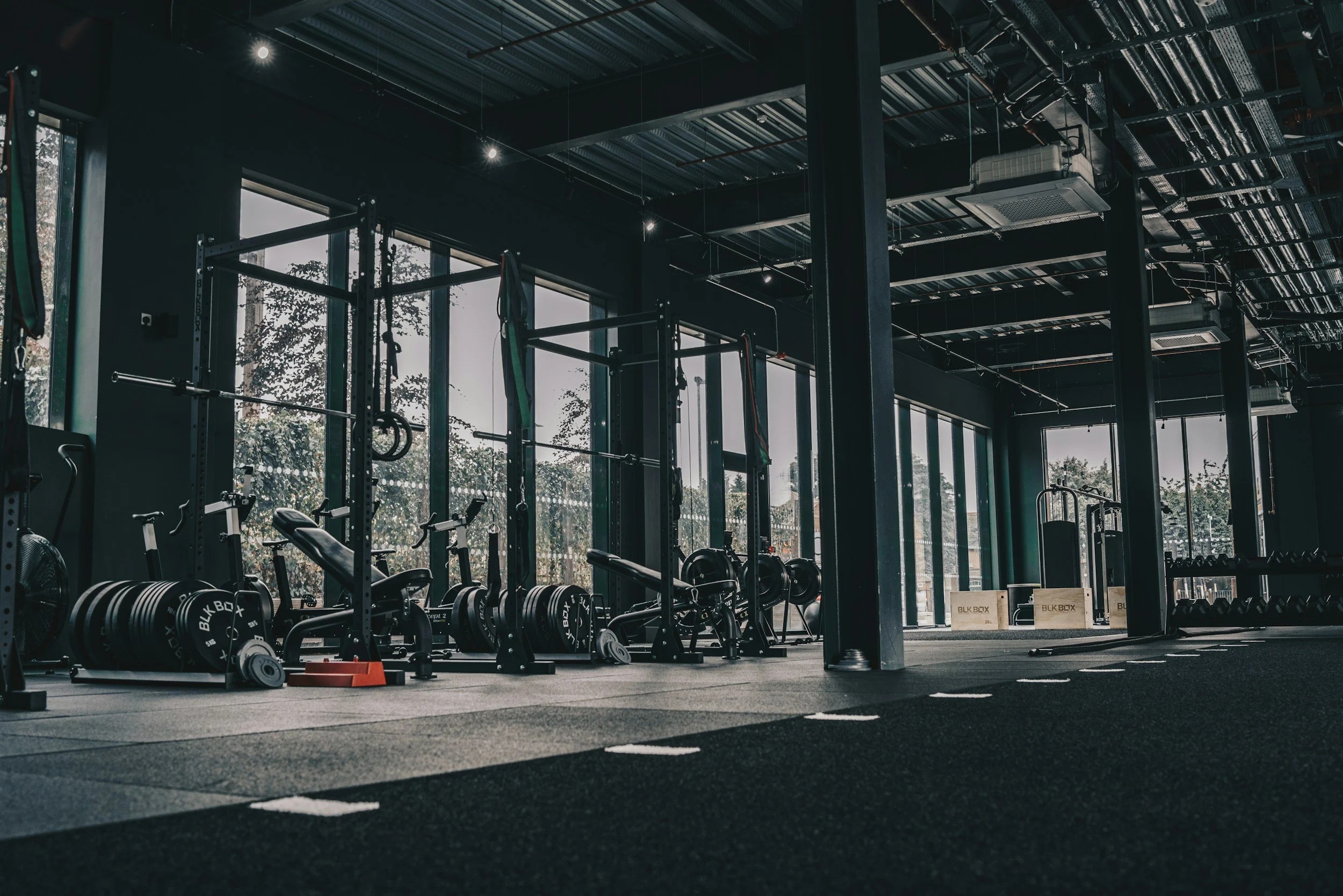 Interior of the FITNATION ATHLETICS training floor in Kenvil, New Jersey